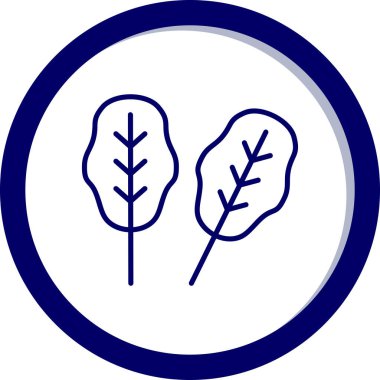 Bitki. Web simgesi basit illüstrasyon