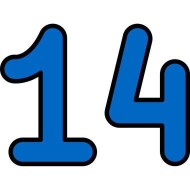 bir numaralı simge tasarım vektörü