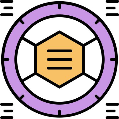 Modern bir simgenin vektör illüstrasyonu