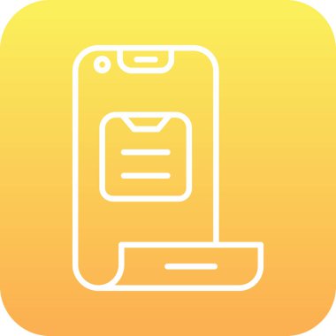 Modern cep telefonu simgesinin vektör çizimi