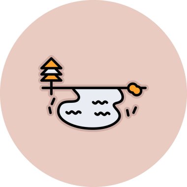 Vektör Ağacı Simgesi illüstrasyonu