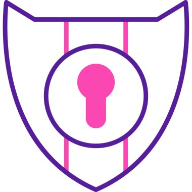 Modern b 'nin vektör illüstrasyonu kalkan simgesinden yoksun