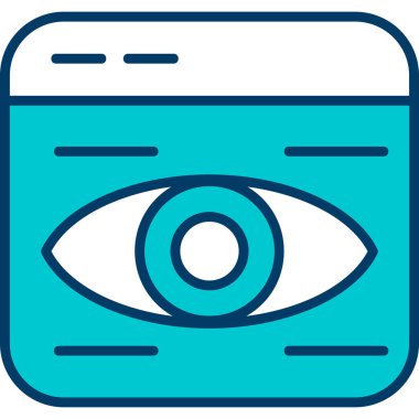 Göz simgesi, vektör illüstrasyonu