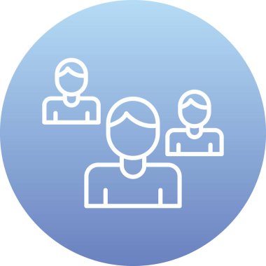 İnsan simgesinin vektör illüstrasyonu