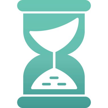 Kum saati ikonu. vektör illüstrasyonu