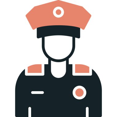 polis simgesi vektör illüstrasyonu