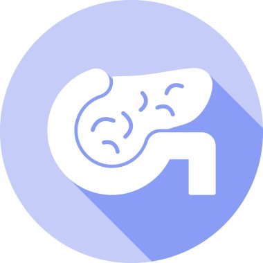 Mide rahatsızlığı ikonu & ana hatlarıyla doldurulmuş