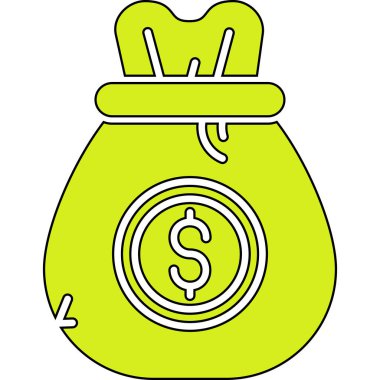 Dolar çanta simgesi, taslak biçimi