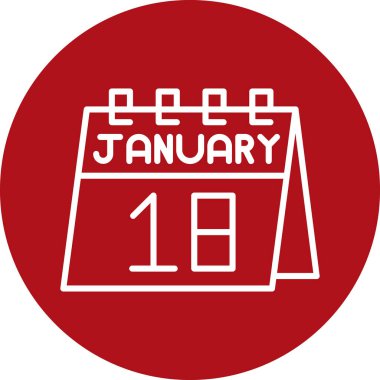 Takvim simgesi tasarımı, vektör illüstrasyonu