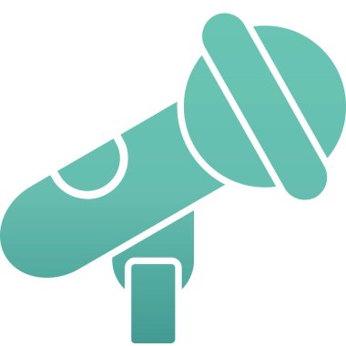 Konuşmacı. Web simgesi basit illüstrasyon