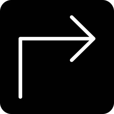 Yön ok simgesi, vektör illüstrasyonu