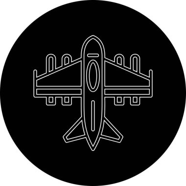 uçak vektör simgesi tasarımı