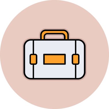 evrak çantası ikonu vektör illüstrasyonu