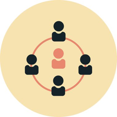 hiyerarşi web simgesi, vektör çizim