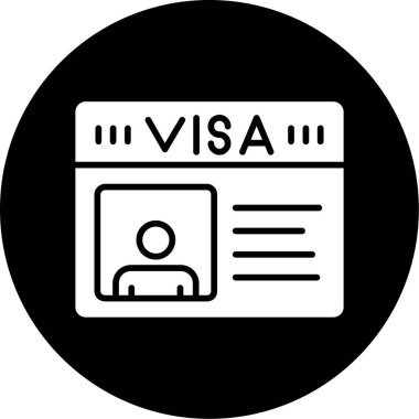 Pasaport simgesi, vektör resimleme