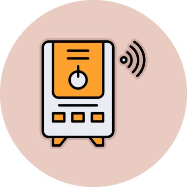 Radyo. Web simgesi basit illüstrasyon