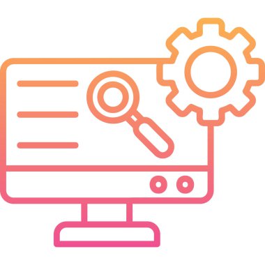 seo modern simgesinin vektör illüstrasyonu