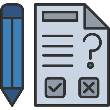 Kontrol listesi. Web simgesi basit tasarım