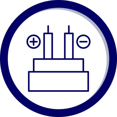 Fabrika. Web simgesi basit illüstrasyon