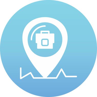 harita pin ikonu vektör illüstrasyonu