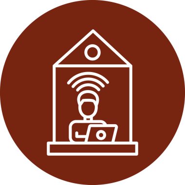 Bir evin vektör simgesi