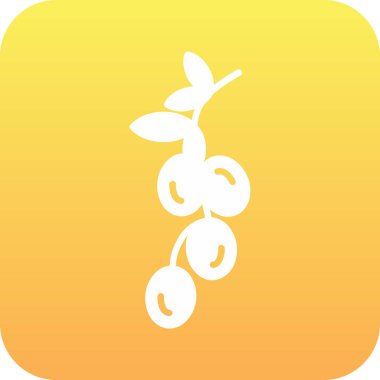 Güzel Meyve Kabartma Vektörü Simgesi