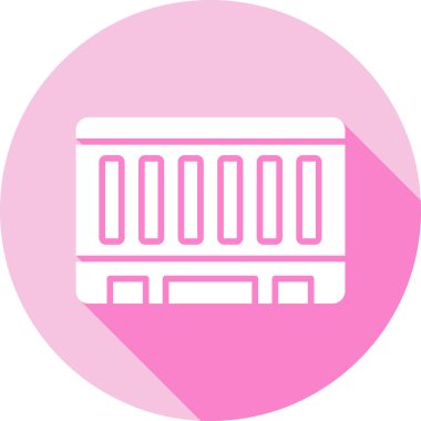 tren. Web simgesi basit illüstrasyon