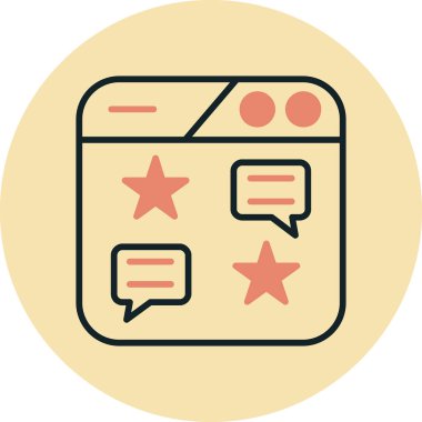 Kolayca değiştirilebilen ya da düzenlenebilen web sayfası renk vektörü simgesi