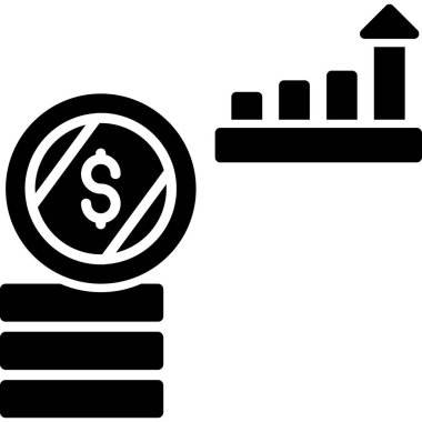 Para için. Web simgesi basit illüstrasyon