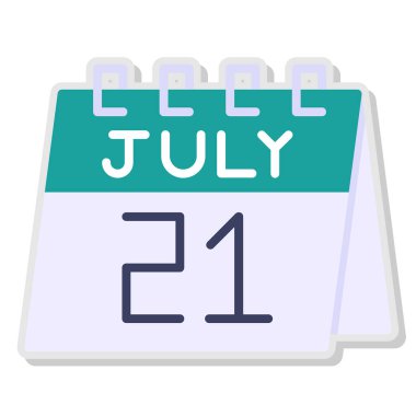 Takvim simgesi tasarımı, vektör illüstrasyonu