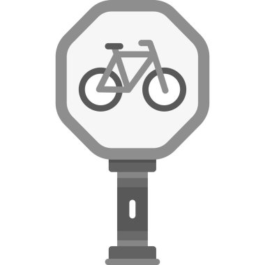 Bisiklet. Web simgesi basit illüstrasyon