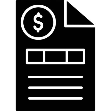 Dolar vektör sembolü düz simge