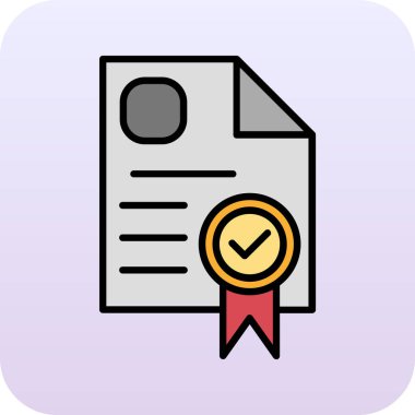 Rozet simge vektör çizim