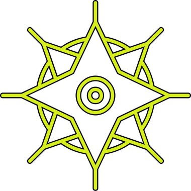 Modern simgenin vektör illüstrasyonu