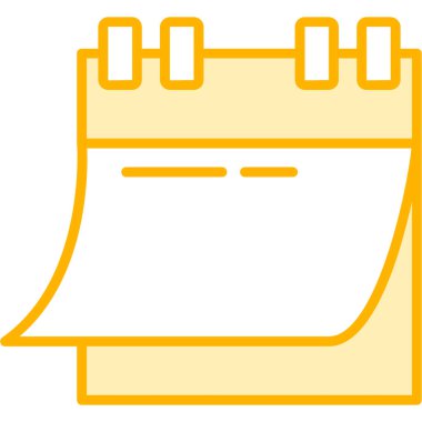 Takvim simgesi vektör illüstrasyonu