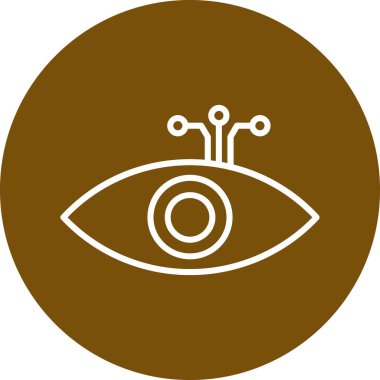 Göz. Web simgesi basit illüstrasyon