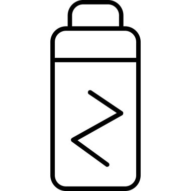 pil şarj ikonu dış hat vektörü. Pil şarjı. şarj pili