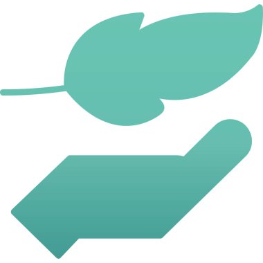 Yaprak simgesi sembol tasarımı