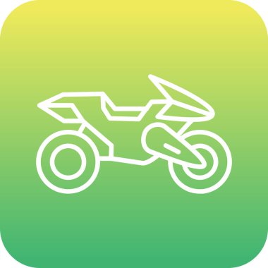 Benzersiz Bisiklet Vektörü Kabartma Simgesi