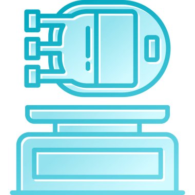 Basit grafik simgesi vektör illüstrasyonu