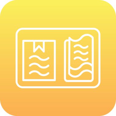 Güzel Yüzme Havuzu Çizgisi Vektörü Simgesi