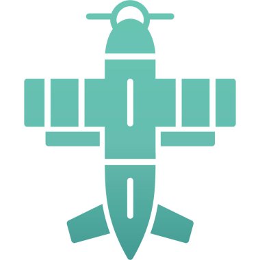 Uçak simge vektör çizim