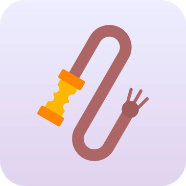 Düz bir dizaynda delik şeklinde anahtar simgesi