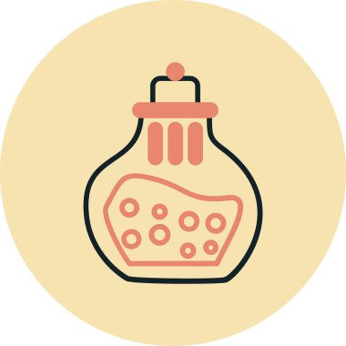 Şişe. Web simgesi basit illüstrasyon