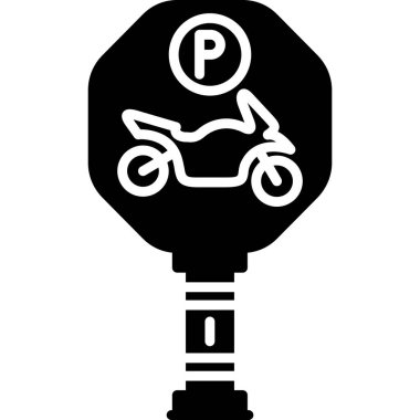 bisiklet simgesi, basit vektör illüstrasyonu