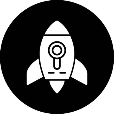 roket vektör düz simge