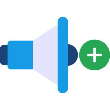 Megafon ikonu vektör illüstrasyonu