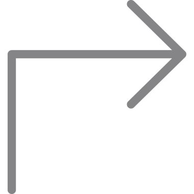 özet biçiminde doğru yönde ok simgesi