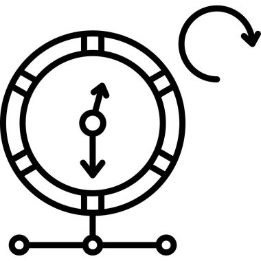 pusula simgesi, vektör illüstrasyonu