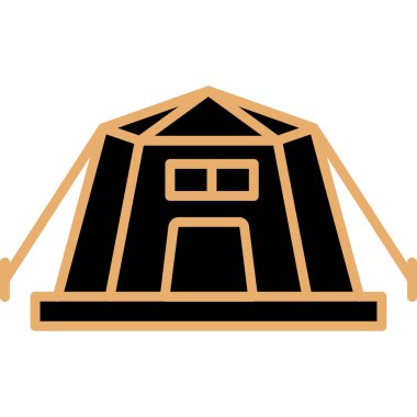 ev inşaatı izole edilmiş simge tasarımı çizimi